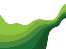 Abstract Green wave vector illustration design background