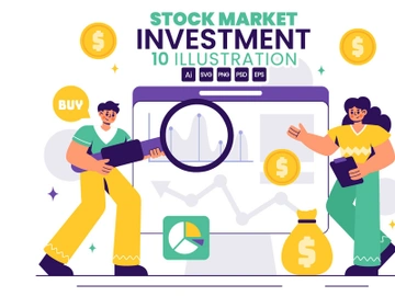 10 Stock Market Investment Illustration preview picture