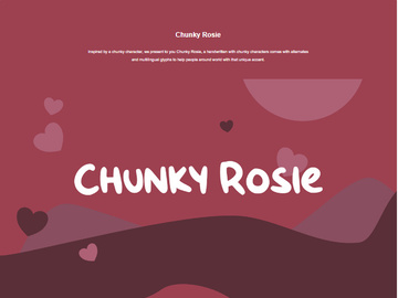 Chunky Rosie - FREE FONT preview picture