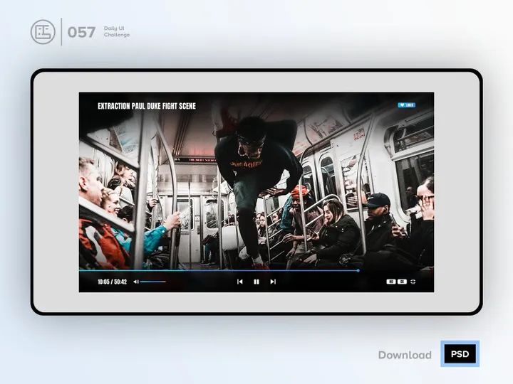 Video Player | Daily UI challenge - 057/100
