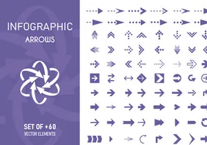 Arrows Icons, Infographic, Web and Apps