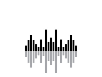 Equalizer Sound waves vector illustration design template preview picture