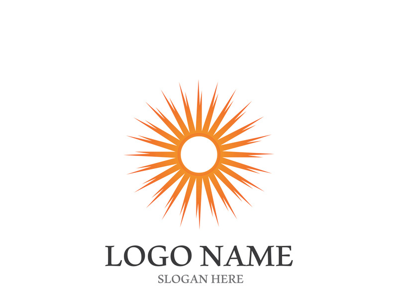 Sun vector illustration icon logo template design