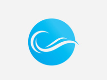 Water Wave symbol and icon Logo vector