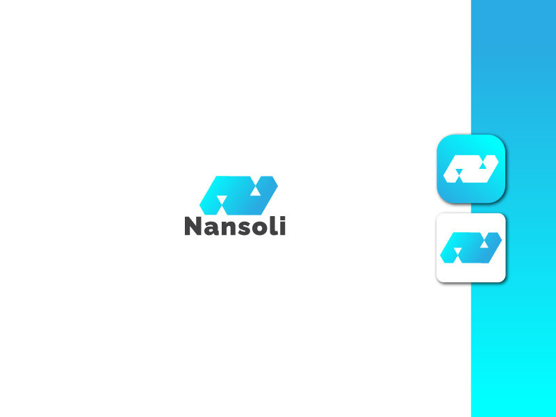 Lettermark Logo - Letter N Logo - Gradient Logo - Business Logo Design