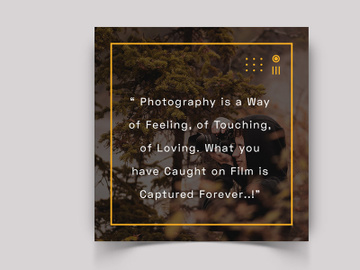 Photography Social Media Post Template preview picture