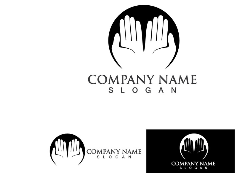 Hand Hope Logo And Symbol Care Vector
