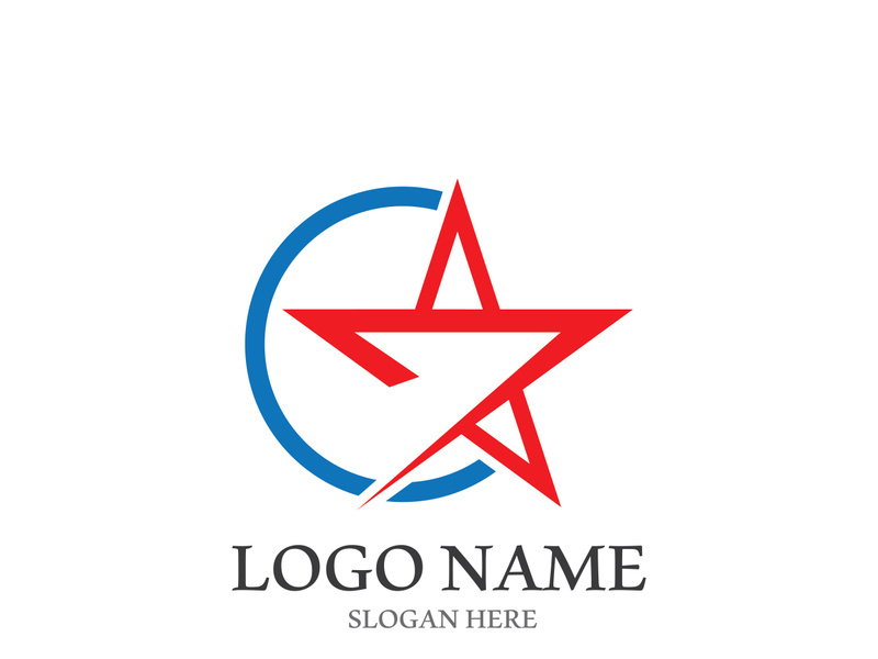 Star icon template vector illustration design