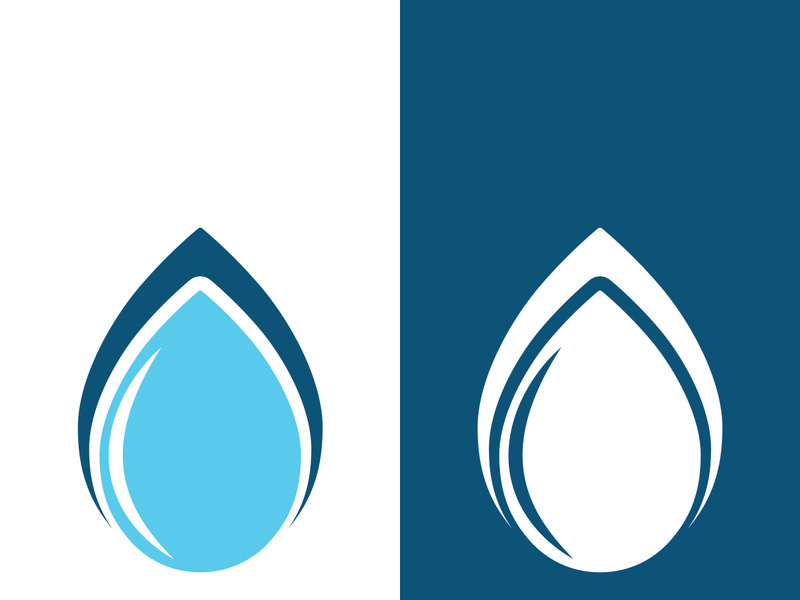 Background water drop logo icon vector illustration