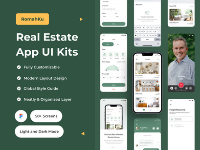 Romahku - Real Estate App UI Kit
