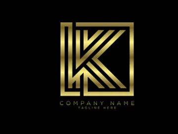 Luxury golden color line letter, Graphic Alphabet Symbol for Corporate Business Identity preview picture