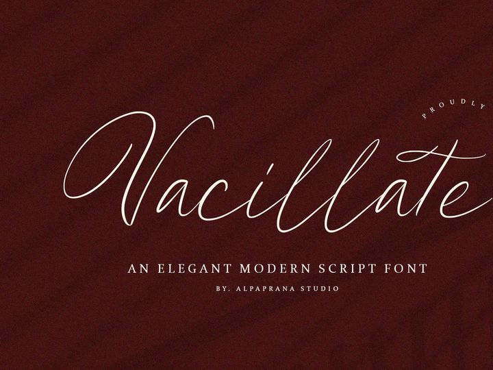 Vacillate - Script Font