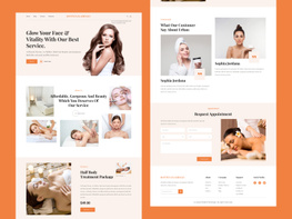 Beauty Treatment Website Landing Page preview picture