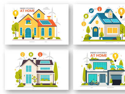 9 Energy Efficiency at Home Illustration