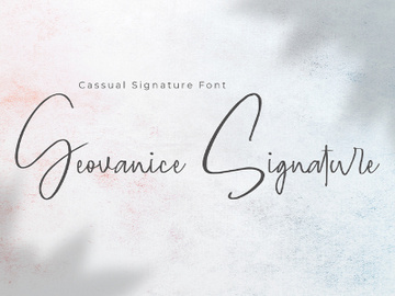 Geovanice - Casual Signature Font preview picture