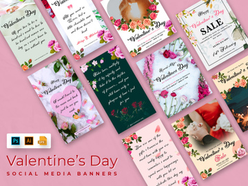 Valentine Day Social Media Banner preview picture