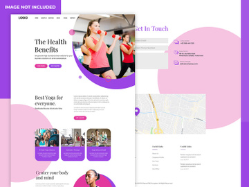 Yoga GYM website template preview picture