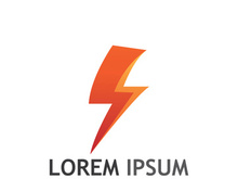 thunder lightning logo creative design