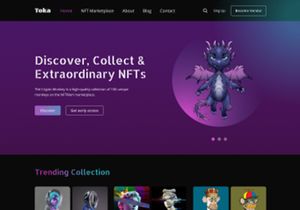 NFT- Digital artwork Marketplace lending Page