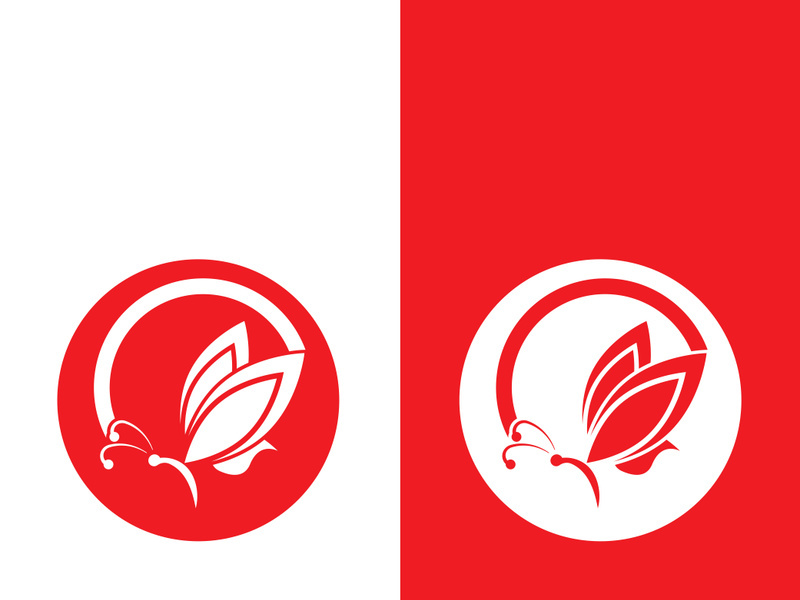 Butterfly logo icon vector design illustration