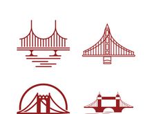 Bridge logo icon design and business symbol template