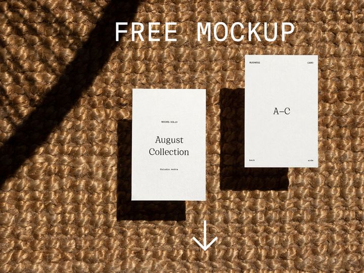 Free Business Card Mockup