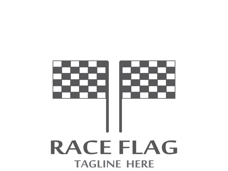 Race flag logo