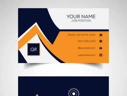 10 Double-sided creative and modern business card template. Vector illustration