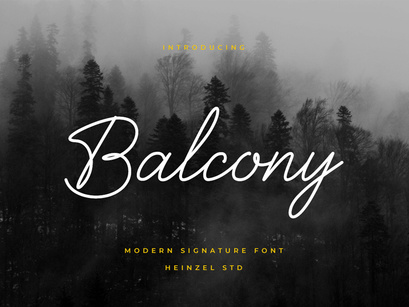 Balcony - Handwritten Script