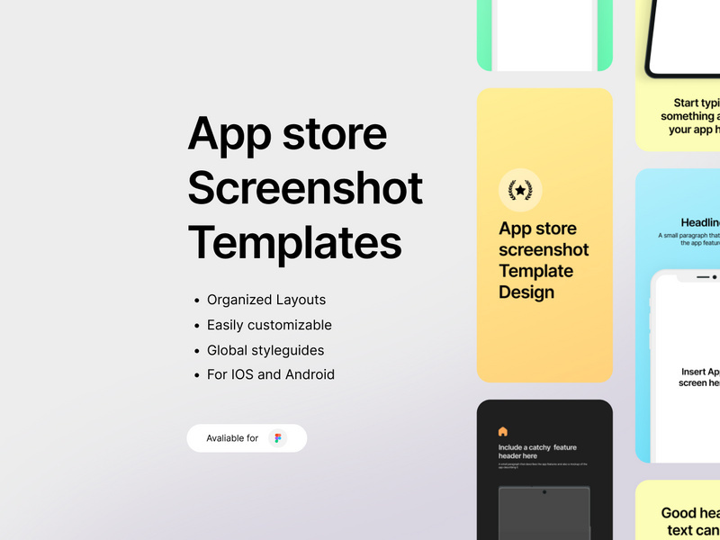 Appstore Screenshot template