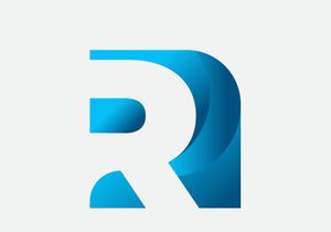 R Letter Logo Design Vector