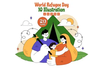 10 World Refugee Day Illustration preview picture