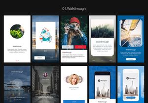 Hexagon Mobile UI Kit