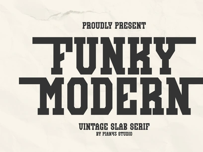 Funky Modern - Vintage Slab Serif