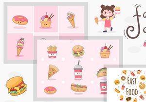 30 Fast food and Burger Vector
