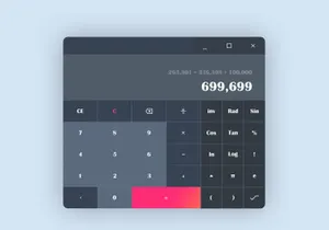 Free Calculator UI Template