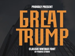 Great Trump - Classic Vintage Font preview picture