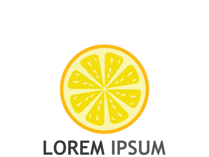 Fresh citrus fruit logo design.