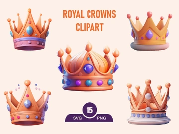 Royal Golden Crown kings PNG Clipart preview picture