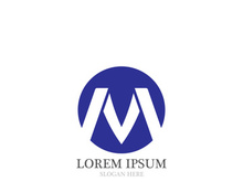 M Letter Logo Template vector illustration design