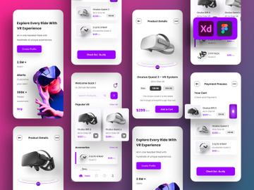 VR Store Mobile App UI Kits preview picture