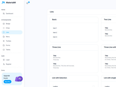 MaterialM Free Angular Admin Dashboard Template