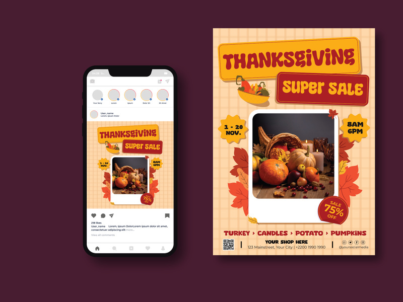 Thanks Giving Sale Flyer