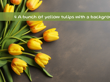 A bunch of yellow tulips with a background. preview picture