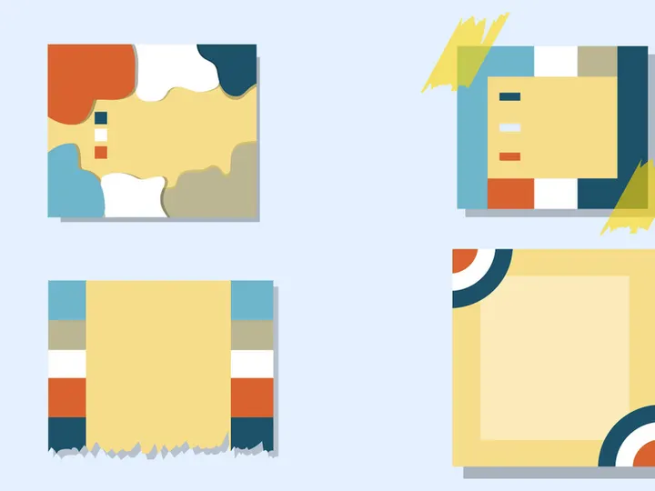 Ripped Pages Design. Torn Paper Notes Torn Edges With Tape, Vector Notepad Realistic Color Stationery Blank Memo Paper