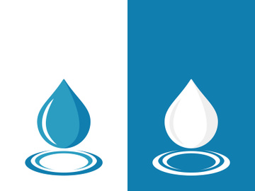 Background water drop logo icon vector illustration preview picture