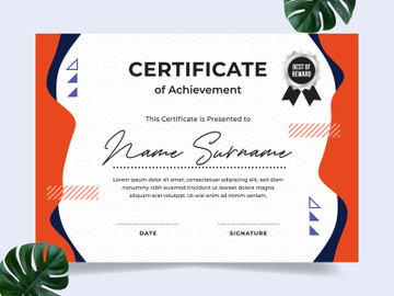 Modern certificate design template preview picture
