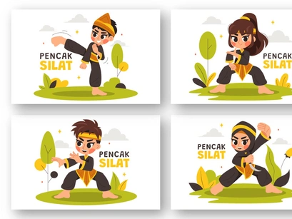 9 Pencak Silat Sport Illustration