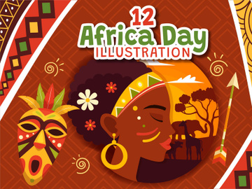 12 Happy Africa Day Illustration preview picture
