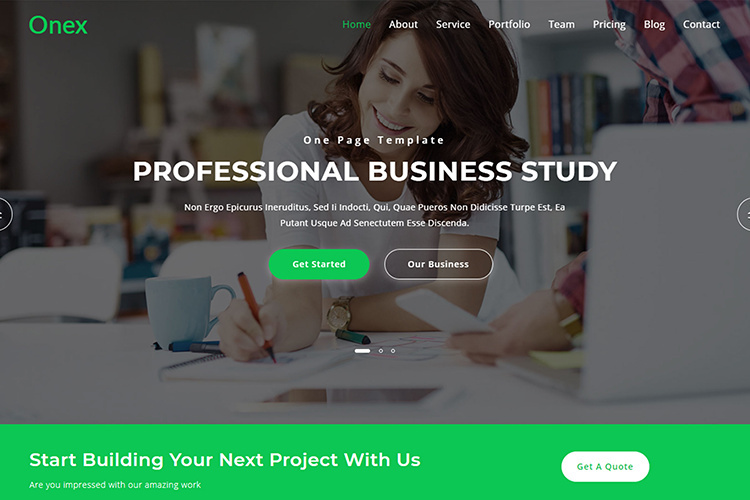 Onex - Consulting & Business Landing Page Template